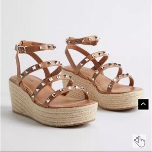 Studded Gladiator Platform Sandal